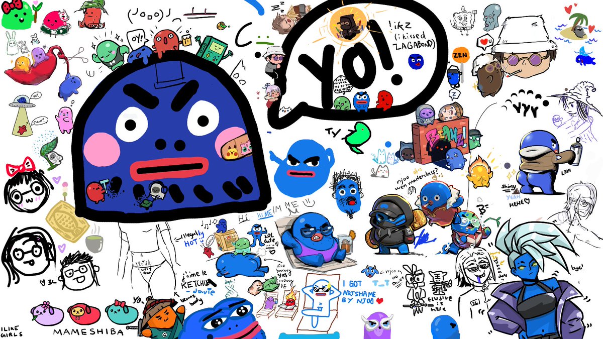 helloitsyuzu's tweet photo. Thank you so much everyone for a successful creative drawing night in @AzukiOfficial.  Special thanks to @daphtheSHAFT and @0xlevi for helping me organize and @njoo and everyone who joined!! 

@Nyxomnic is the cutest

@jojochuu @xrathoredoteth @AlchemistXIX and everyone! https://t.co/jauvU5QM9U