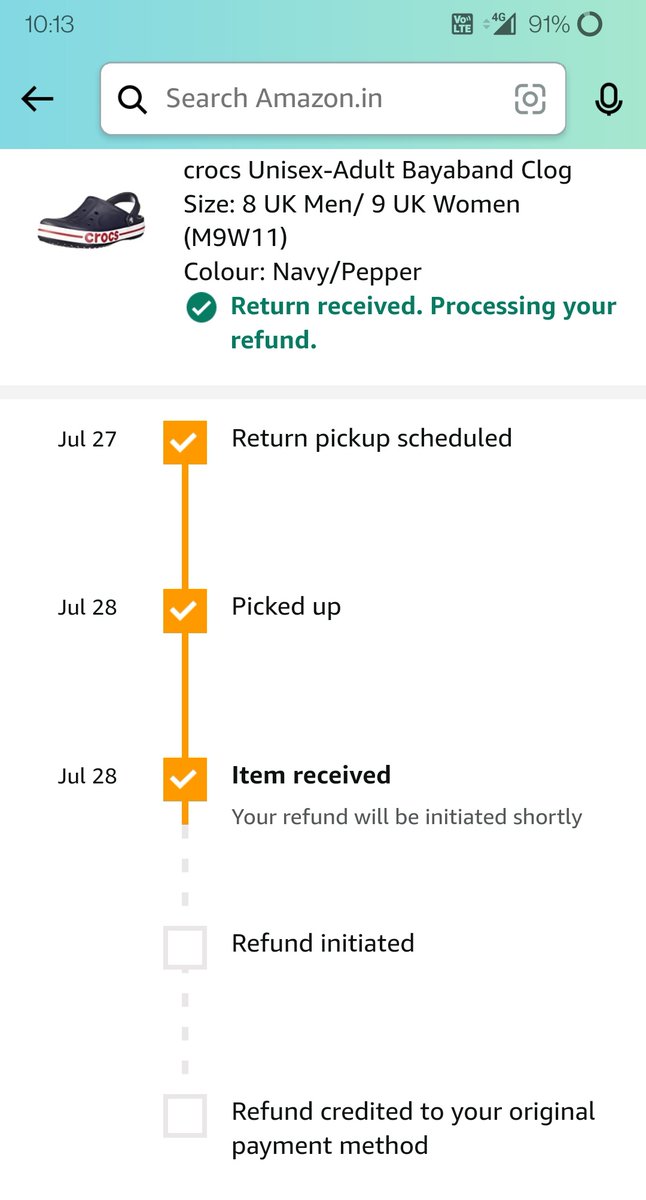 darshndj's tweet photo. #amazonsupport #Amazon Pathetic customer service, I have a cancelled order and the refund has not been initiated even after 15 days.
I am not sure what's happening. https://t.co/ktNe6YQAYa
