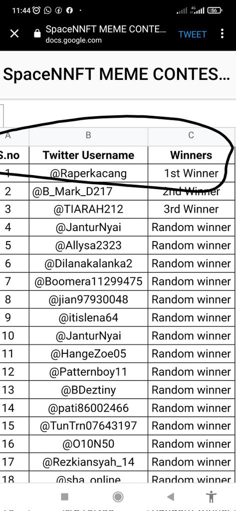 Raperkacang's tweet photo. @spacenNFT thank you very much sir for choosing me first place, and this is my wallet address 0xF870dB942357330501a3b04120D67b3Ef7589adE https://t.co/HXP6uE1N8P