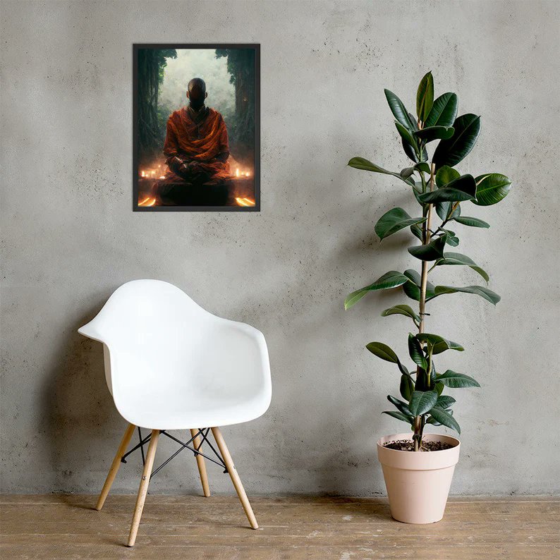 SansinduAbey's tweet photo. My Cyberpunk Monk artwork is now on Etsy as a Framed Print! Lmk what you think of the prices and if I should adjust them :)

https://t.co/84Agvb2jA7

#artdeco #HomeDecor #art #artsy #nft #decoration #decor #framed #prints #SupportSmallStreamers https://t.co/ADTQNzX1hh