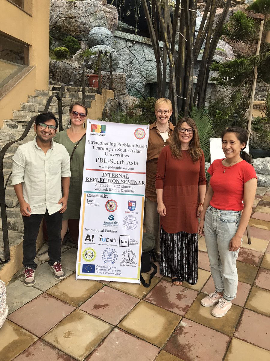kettulak's tweet photo. @AaltoUniversity team is ready to reflect on the outcomes of a 3-year project “Strenghtening Problem-Based Learning in South-Asian Universities” with colleagues from Nepal, Bhutan, India, Lithuania and the Netherlands. #aaltoglobalimpact #globalengagement @AGI_tweets https://t.co/dsKz5vVLib