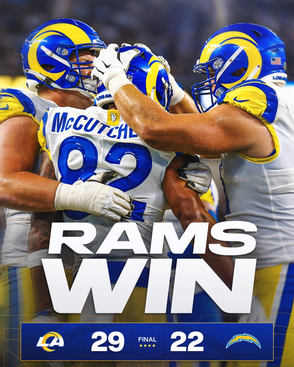 RamsNFL's tweet photo. Startin' preseason with a dub! https://t.co/5saEdZJRIb