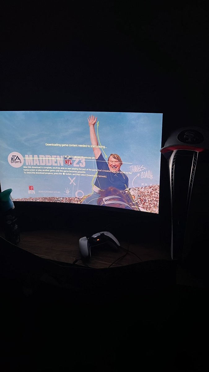 CUSTER_ETH's tweet photo. #madden23 is Downloading as I type #LFG #FTTB 

BTW anybody can get the smoke #ps5 https://t.co/VEcjQinZ5F