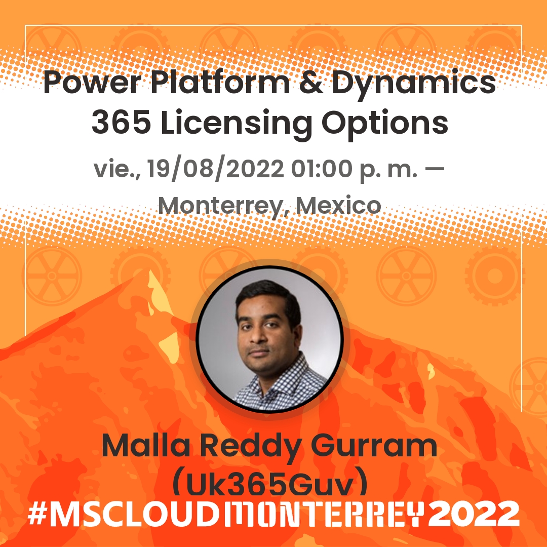 MSMonterreyMX's tweet photo. Join @UK365GUY at #MSCloudMonterrey on August 19, 2022. Register FREE: https://t.co/uEp6Uotxpq #Microsoft_Teams #onedrive #SharePoint https://t.co/Y3KeWDTAMn