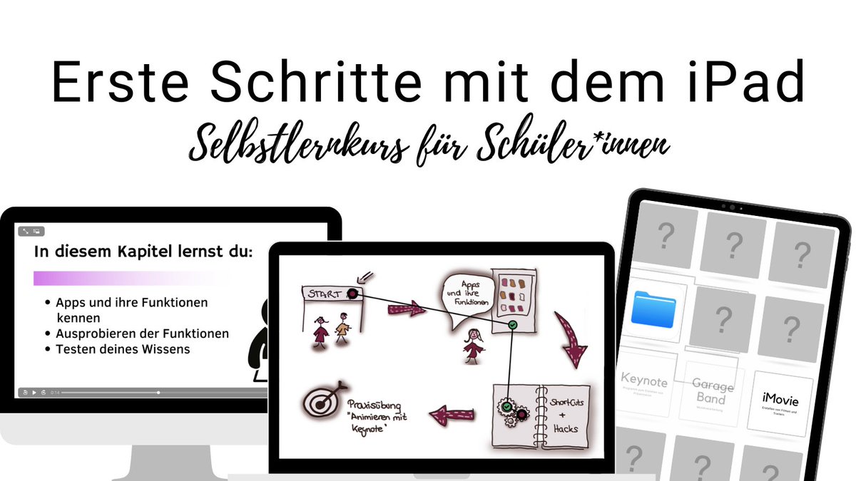 Nachdem ich gefragt wurde, was aus meinem iPad-Kurs geworden ist ➡️ kms-b.de/2022/08/14/sel……

Der Kurs beinhaltet die wichtigsten Funktionen auf dem iPad und die Basics für den Unterricht. Am Ende dürfen die SuS selbst aktiv werden und ein eigenes Video konzipieren 😊

#twlz