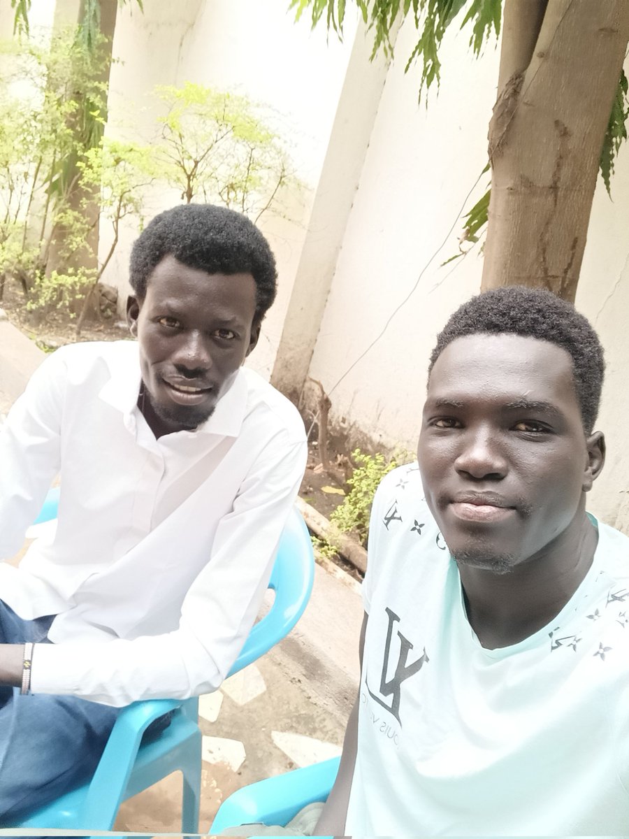 FrankAtakMach's tweet photo. Frank and Kuol Amet, my pleasure to meet you again my brother. https://t.co/r4lN3P57uA
