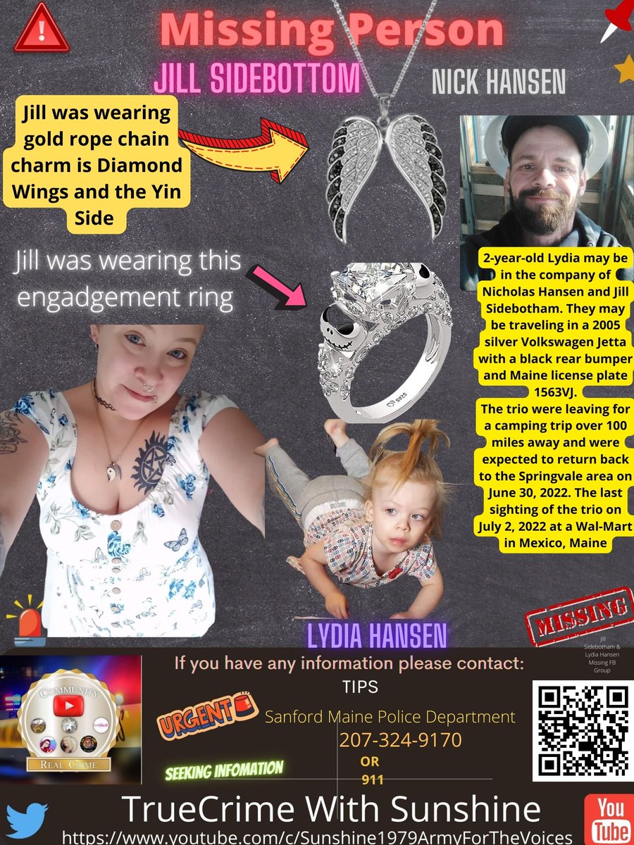 Update with Jewelry Jill is wearing <a href="/levi_truecrime/">LEVEL HEADED</a> @bashleyyy420 <a href="/ArcticfoxTrue/">ArcticFox True Crime</a> <a href="/DarknessExposed/">Darkness Exposed</a> <a href="/KITKAT_THEBUZZ/">KIT</a> @biancca53 @Digger0323 @KhatKittie <a href="/crime_unlimited/">True Crime Unlimited</a> <a href="/TrueCrimeObsess/">TrueCrimeObsessed</a> <a href="/twistedliesalib/">Chapters of Crime</a> <a href="/missing_usa/">Find The Missing Person</a> <a href="/MissingPlatform/">Missing</a> <a href="/FindWorldwide/">MISSING & MURDERED UNITY MOVEMENT (WORLDWIDE)</a> <a href="/Historyspeaks21/">Historyspeaks2me</a> @What_Big_Eyes