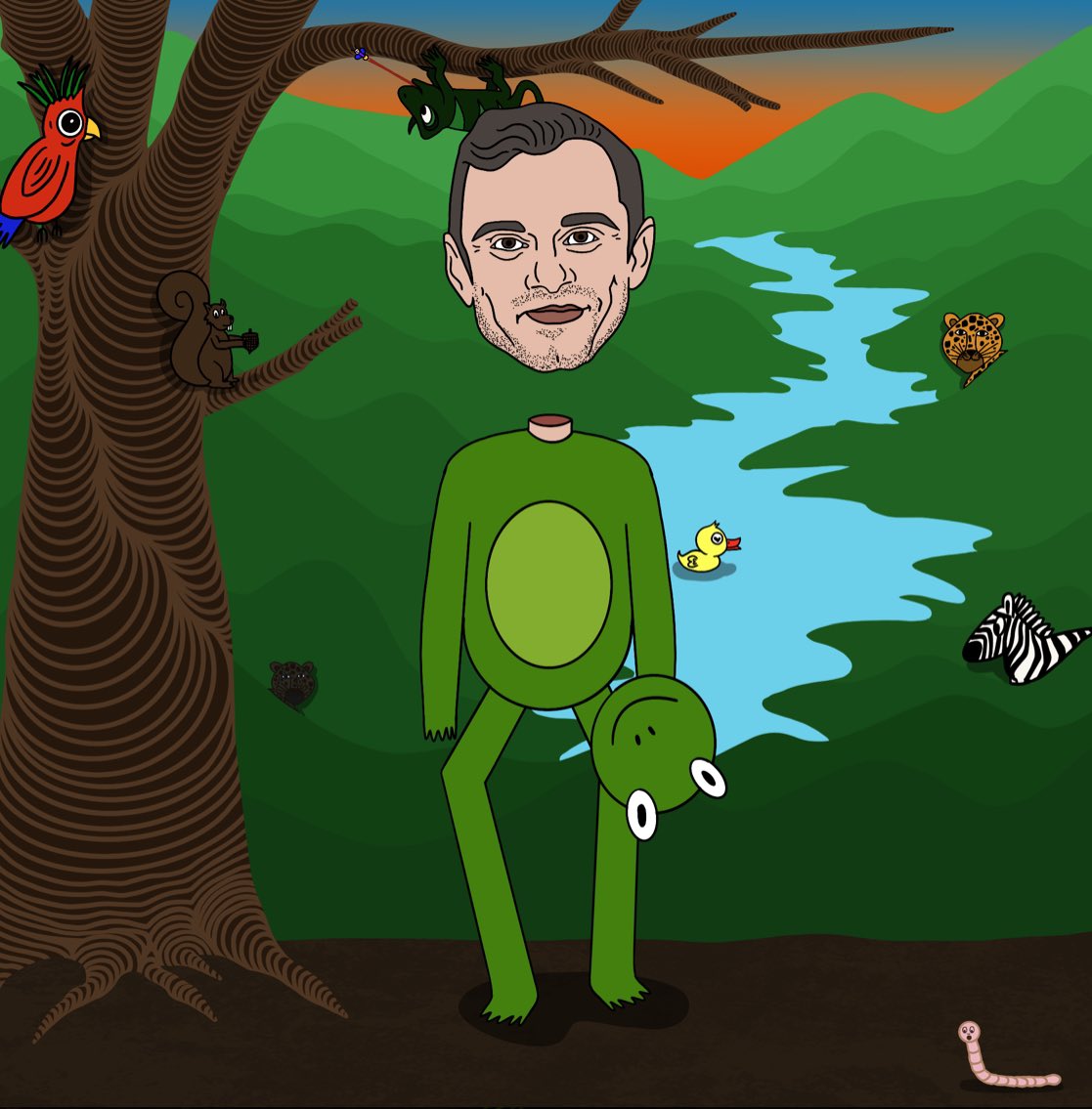 New mint of Gary Vee feeling green. Green’s the color of spring And green can be cool and friendly like And green can be big like a mountain <a href="/veefriends/">VeeFriends</a> <a href="/EgonautsNFT/">The Order of the Egonauts vs Monsters & Villains</a> <a href="/garyvee/">Gary Vaynerchuk</a> <a href="/KermitTheFrog/">Kermit the Frog</a> #NFT #NFTs #nftcollector #NFTCommunity 🚨🔥🚀🚀🔥🔥💚