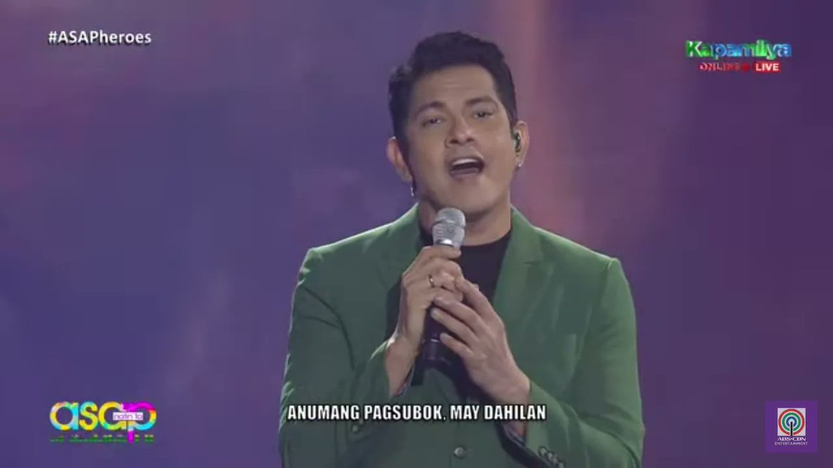 WellaAnne2's tweet photo. @ASAPOfficial Gary V Tribute the song For FPJ's Ang Probinsyano (ang pambansang pagtatapos).
He sang lliligtas ka niya and Wag ka nang umiyak .
#ASAPheroes
#GaryVAsap
#garyvalenciano https://t.co/IwpvM0h9gS