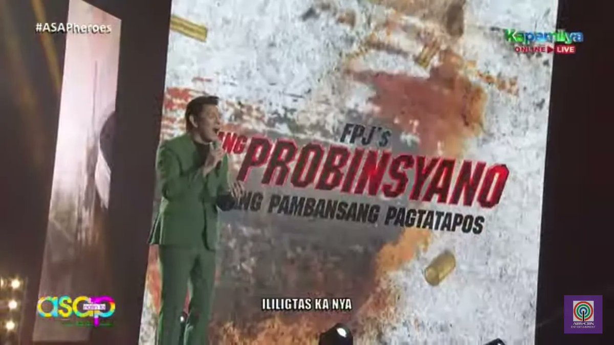 WellaAnne2's tweet photo. @ASAPOfficial Gary V Tribute the song For FPJ's Ang Probinsyano (ang pambansang pagtatapos).
He sang lliligtas ka niya and Wag ka nang umiyak .
#ASAPheroes
#GaryVAsap
#garyvalenciano https://t.co/IwpvM0h9gS