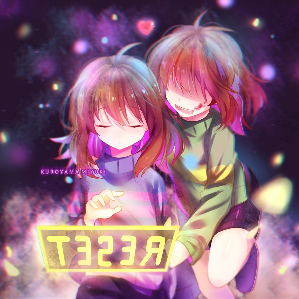 FriskyHumansUT's tweet photo. DETERMINATION
Adult versions of Frisk and Chara, can be both SFW and NSFW
Gender can change with both https://t.co/QOn7cHYXVi