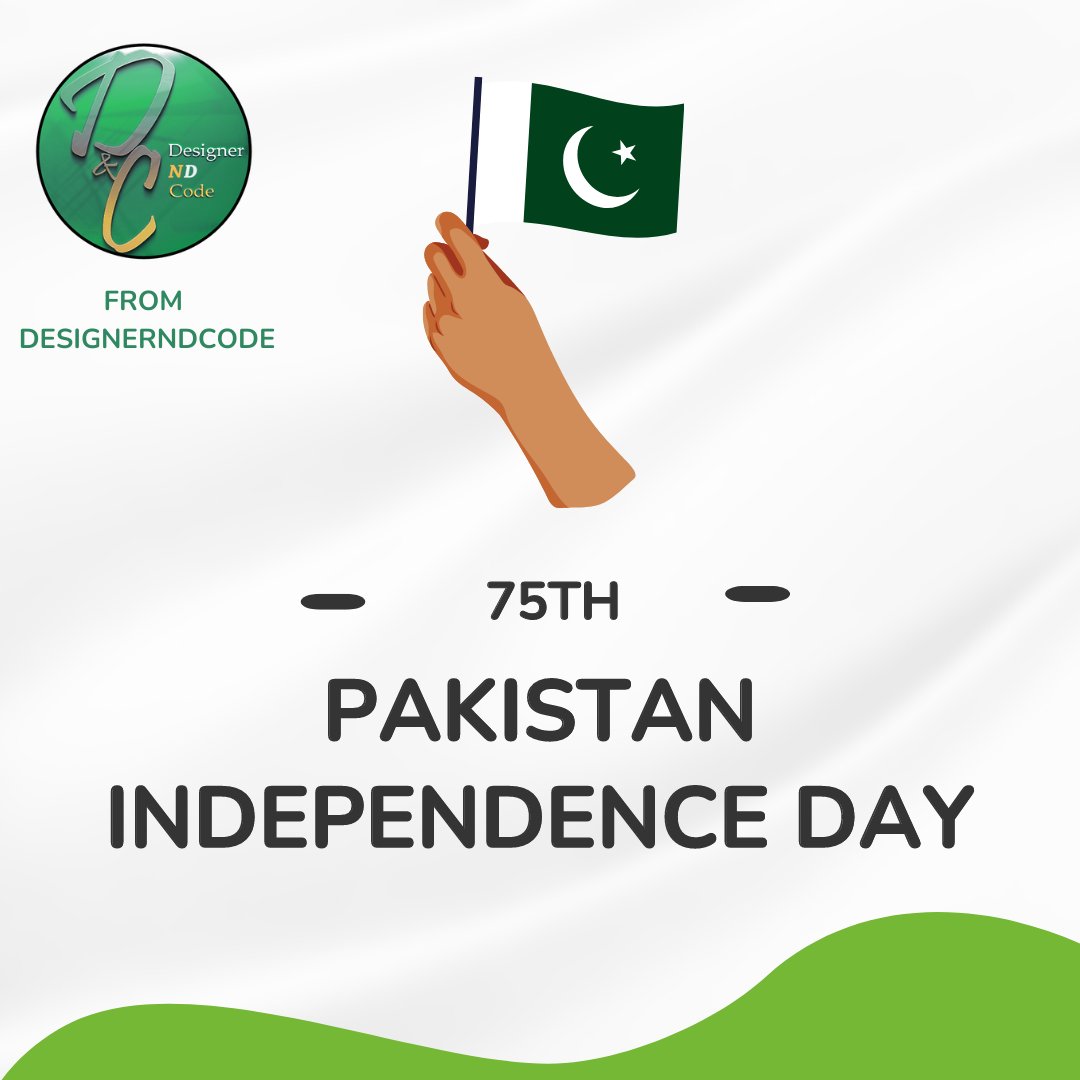 DcodeDesigner's tweet image. A Very Happiest Independance day of pakistan,
We are here with at the completion of 75th year.
 Short Task: Create your video and publish with a decent look. using these hashtags #designerndcode community growing with #HishamSarwar
😊Grow Yourself Grow Pakistan
#letsconnect