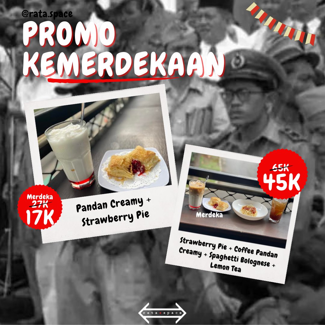 Ketemu lagi dengan bulan AGUSTUS.

Menemani aktivitas kalian di #agustus ini, ratamin kasih promo special biar nugas/kerjanya makin produktif