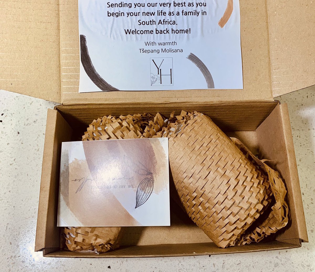MolisanaRE's tweet photo. We’re Delighted to Welcome You Home🏡✨
 
@yeus_handmade begins in a small kitchen where passions collide to bring out the fragrances of Africa.

The bliss of being connected to a space through scent! Thanks for gifting our clients your Lion’s Head luxury soy candle #YeusHandmade https://t.co/VRRDt4Oyt6