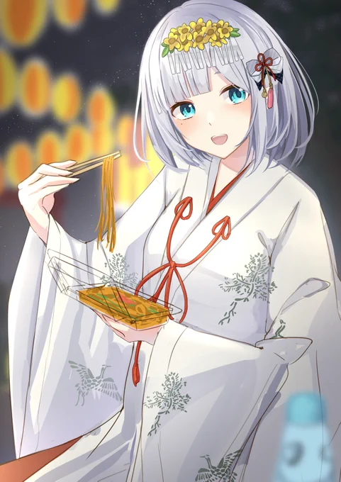やきそば食べる? #すぅあーと 