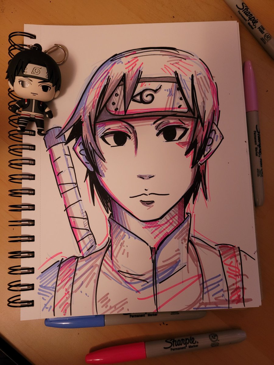 ahoysoren's tweet photo. I got naruto surprise bags today so I thought it'd be fun to draw the characters I got 😌😗 https://t.co/EMMYGupjs7