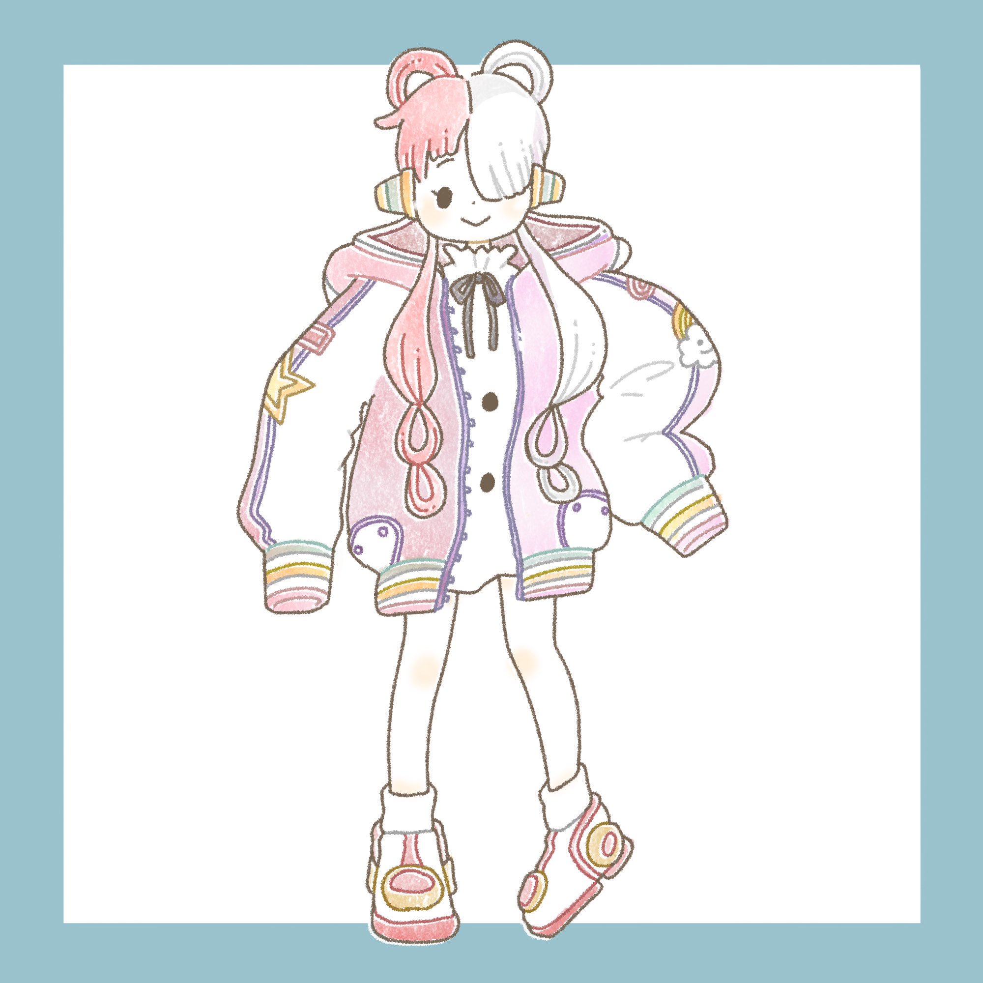しろくまななみん Df両日a25 26 ワンピースのウタちゃんを描いてみました T Co De86ijdabb Twitter