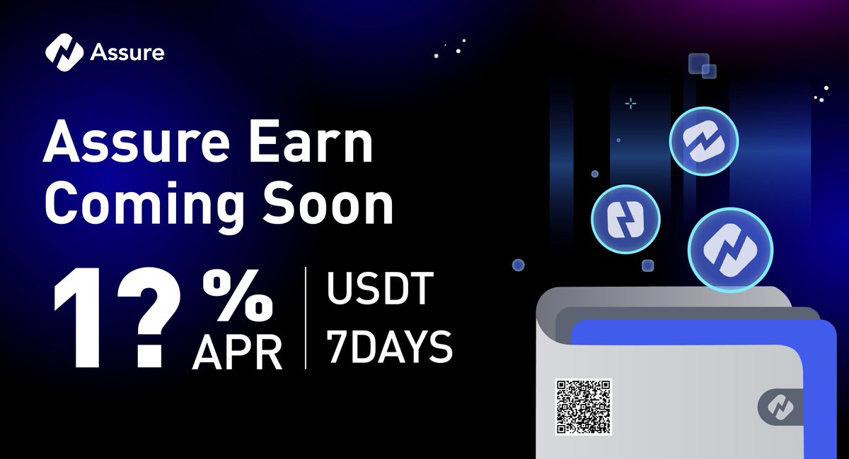 Assure_pro's tweet photo. 📢New chance to earn #USDT!
🔥"#Assure Earn" is on the way.🔥

✅Official Product -- safe
✅High #APR (>10%) -- profitable
✅Stable Income -- low risk

Never Miss the Great Chance to Earn!!!🤩
Stay Focused, Online Soon Soon!🚀🚀

#Earn #Web3 #Cryptocurency https://t.co/PdOAWoUOUi