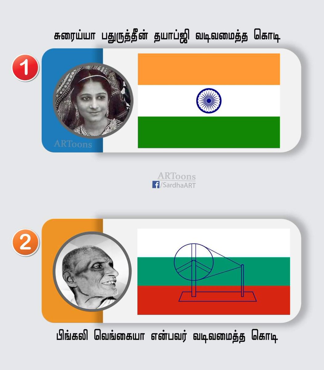 ShibliOfficial's tweet photo. மத நல்லிணக்கத்தை வலியுறுத்தும் வகையில்,மூவர்ண இந்திய தேசியக்கொடியை வடிவமைத்த சுரைய்யா பதுருத்தீன் தயாப்ஜியை இந்நாளில் நினைவு கூர்வோம்! 🇮🇳
Thanks: #ARToons https://t.co/hqfXVnFsQG