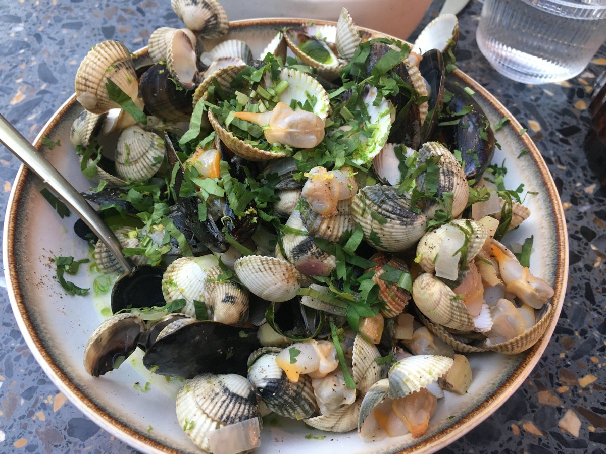thewinetattoo's tweet photo. #BackinBelgium again to @visitgent for new @lonelyplanet #foodie book @winewankers @CHARLIEWINES @pietrosd @chicatravesias @winematcher  Still a great #foodie #craftbeer #wine city Pairing elegant #German #Spatburgunder with fusion clams @ funky new #hotel https://t.co/9HE7wtzlxF https://t.co/OcS2EceVJZ