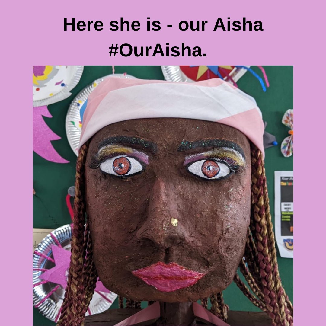 GlitterCymru's tweet photo. Pls RT: A highlight of Glitter Pride was presenting our art project Aisha to everyone. Aisha represents the various stories of our group attendees. Read
more about her here...
#ouraisha #glitterpride https://t.co/23T9NsJ2o3