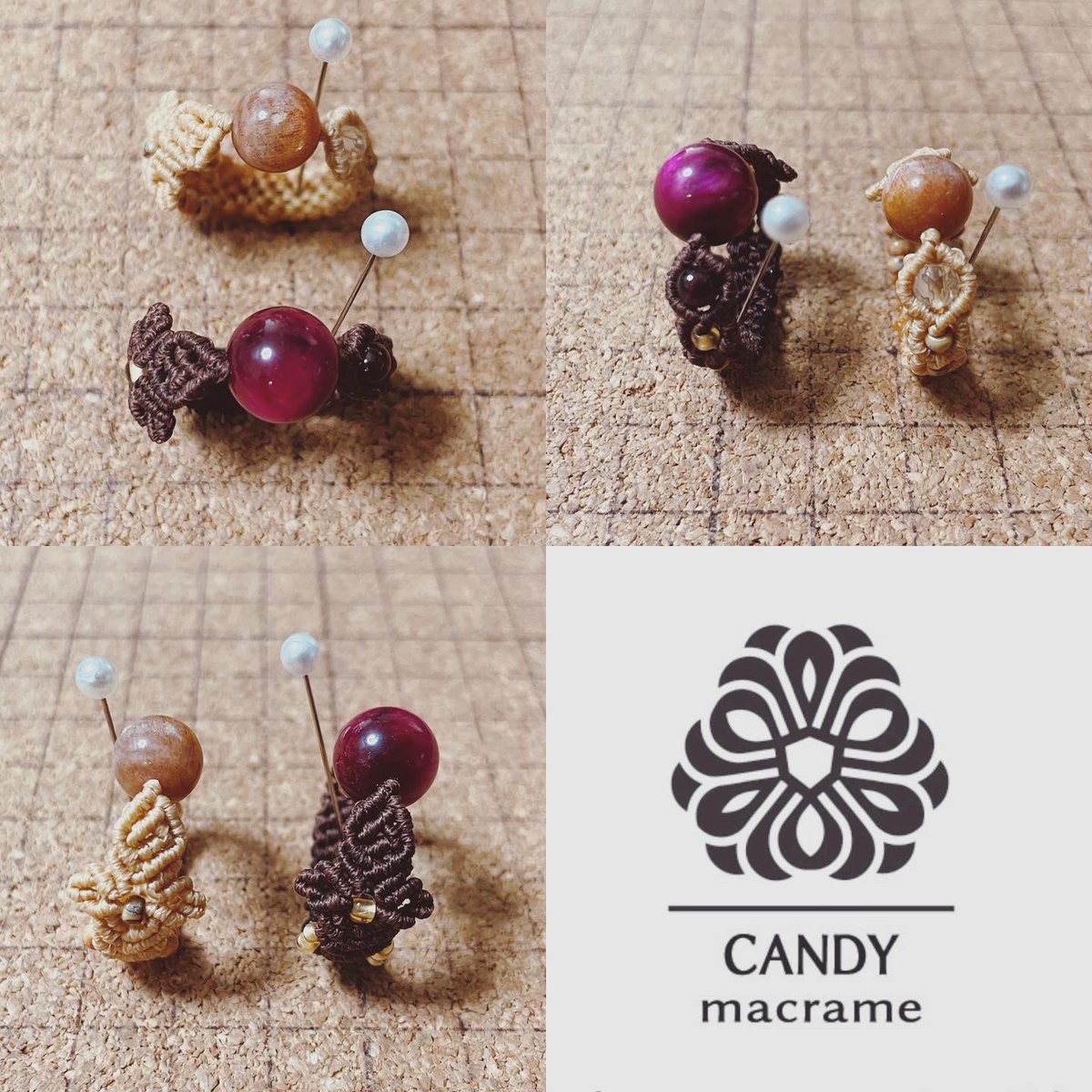 candy_macrame's tweet photo. Hi 🙋♀️ こんにちは❣️
キャンディマクラメデザイン✨
新作アシンメトリーマクラメリングです☆
ゴールドサンストーンとマゼンダタイガーアイで作ってみました🤗
#macrame #macramering #マクラメ #マクラメアクセサリー #マクラメリング #candymacrame https://t.co/jPQcIQFVTO