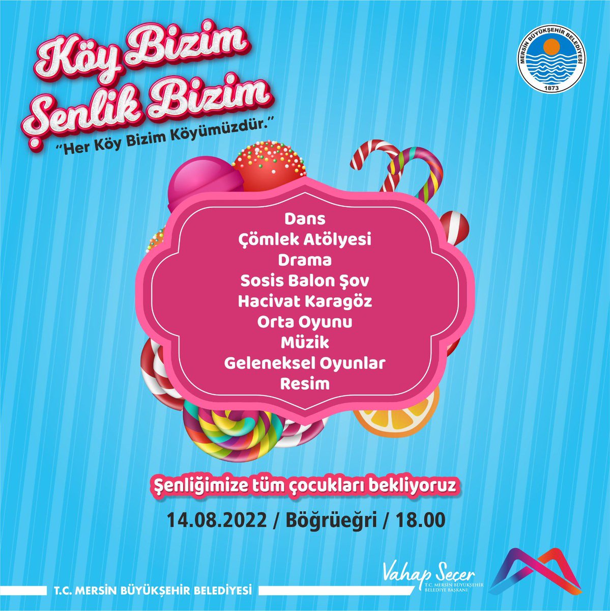 ozanvaral's tweet photo. #Böğrüeğri Köyümüzdeyiz😊
"Köy Bizim, Şenlik Bizim!"
Şenliğimize bekliyoruz. 🍭🎪
📅 14 Ağustos Pazar/bugün ⏰ 18.00
📍 Böğrüeğri İlkokulu
#VahapSeçer
#MersinBüyükşehirBelediyesi
#TaDeKa https://t.co/a1yJ7uuUZg