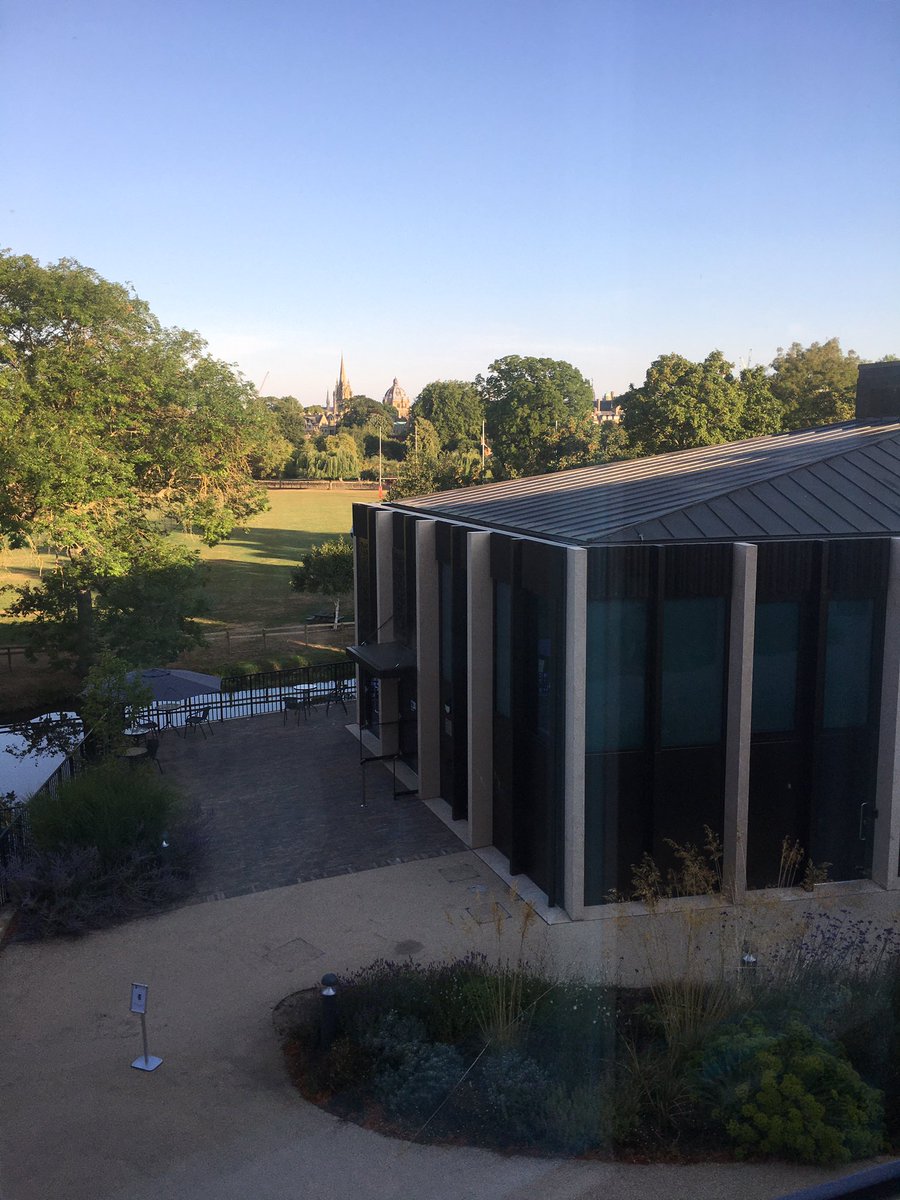 TraversOxf's tweet photo. Whichever way you look the view from the P D James room is fittingly spectacular. Looking forward to the morning’s sessions @HildasCrime #HCFW22 with @AnnCleeves @william1shaw @authorpetermay https://t.co/0wF18qZoof
