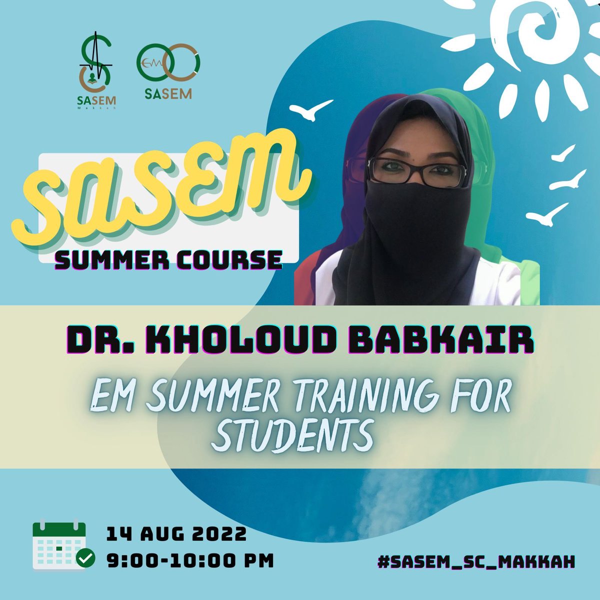 SaudiEmergency's tweet image. 📌اليوم الأول من ايام الكورس الصيفي لطب الطوارئ
SASEM Summer Course

الدكتور/ ماجد السلامة @malsalamah1 
Emergency Medicine Past and Future 

الدكتورة/ خلود بابكير @Kay_Babkair 
EM Summer Training For Students 

#SASEM_SC_Makkah
الرابط:
us02web.zoom.us/j/84638092403