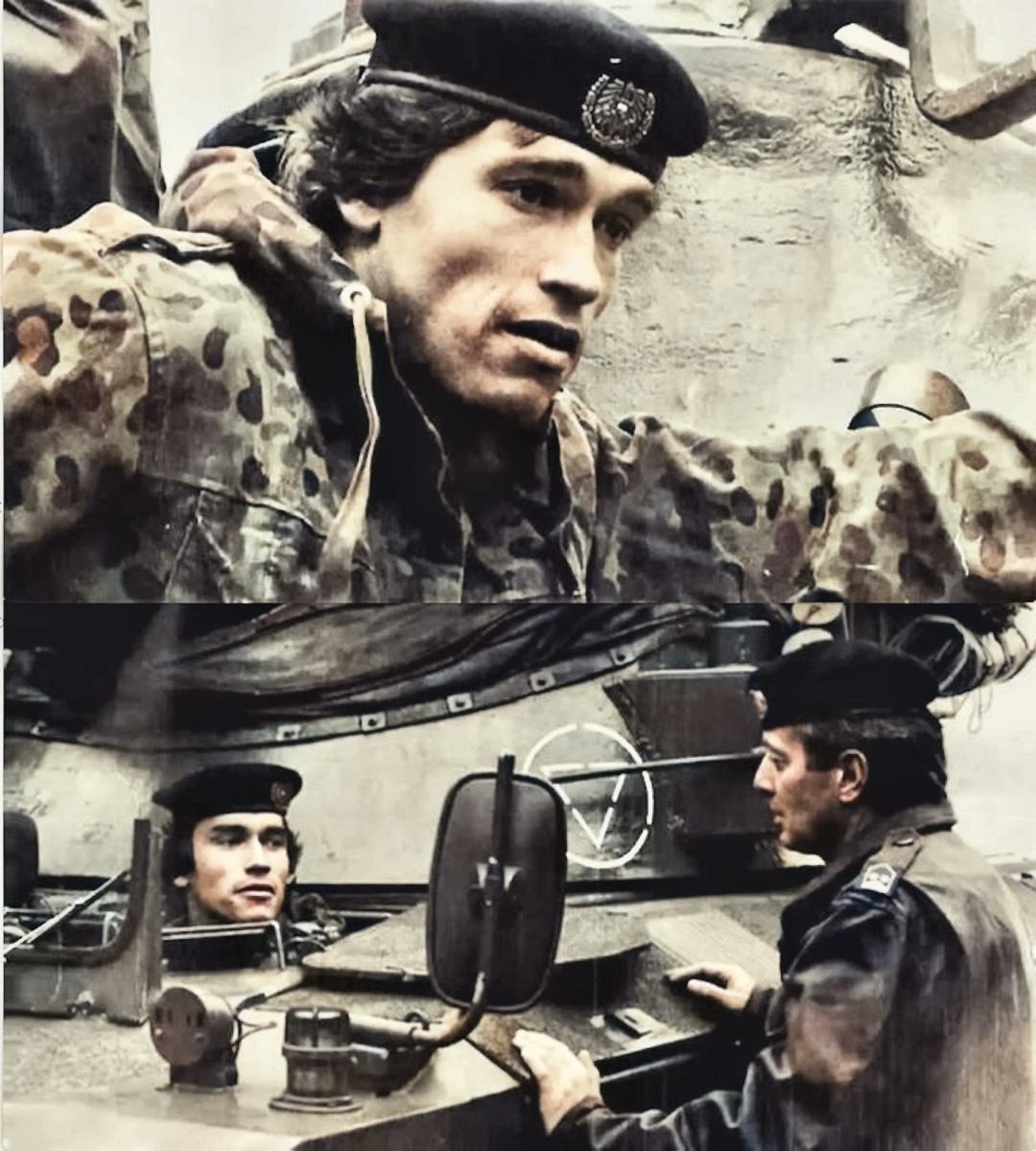 DocStrangelove2's tweet photo. Arnold Schwarzenegger during his time in the Austrian Army https://t.co/4zon1VLjdv