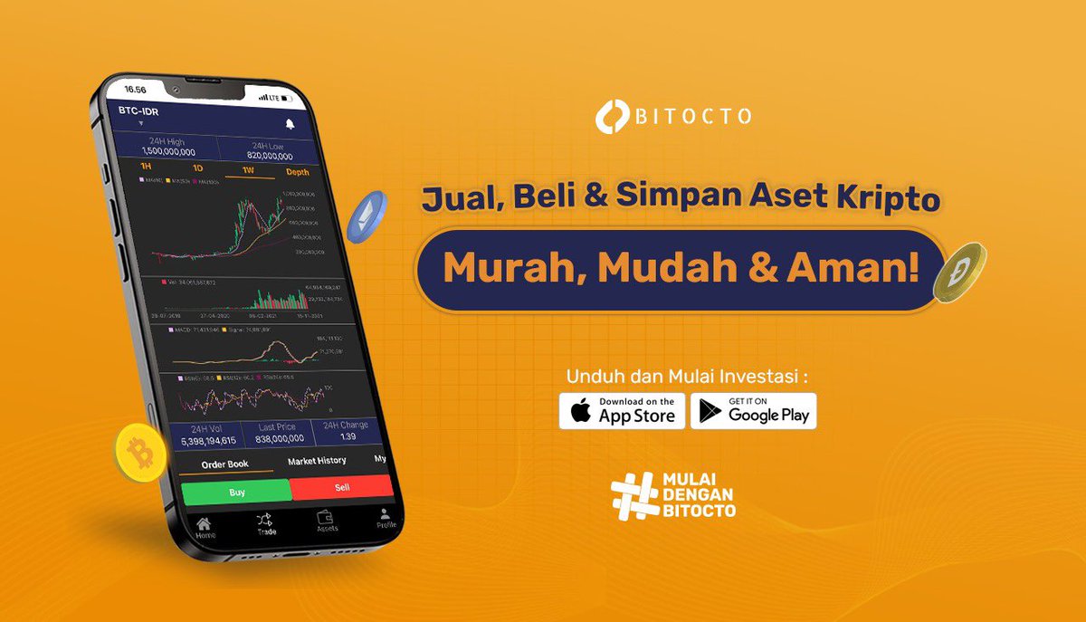 BitoctoExchange's tweet photo. Yuk mulai dengan kebiasaan kecil untuk masa depan yang lebih baik! 🚀

#MulaiDenganBitocto #Bitcoin #Investasi #Aset #Tabungan #NFT https://t.co/csUuLxt0iZ
