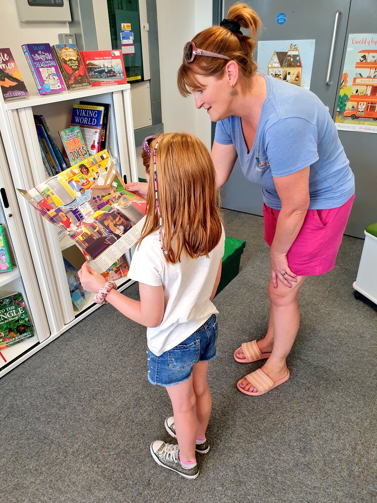 WmPowell2021's tweet photo. Great to see #TalgarthCommunityLibrary so busy this week - still plenty of time to sign up to the #SummerReadingChallenge2022 for kids of all ages. Do so online ⤵️ https://t.co/hUSW1ztW5J or call in Tuesday 2 - 5pm or all day Wednesday from 10:00am #lovelibraries♥️ @Dawn_Bowden📚 https://t.co/eusJzF08c1