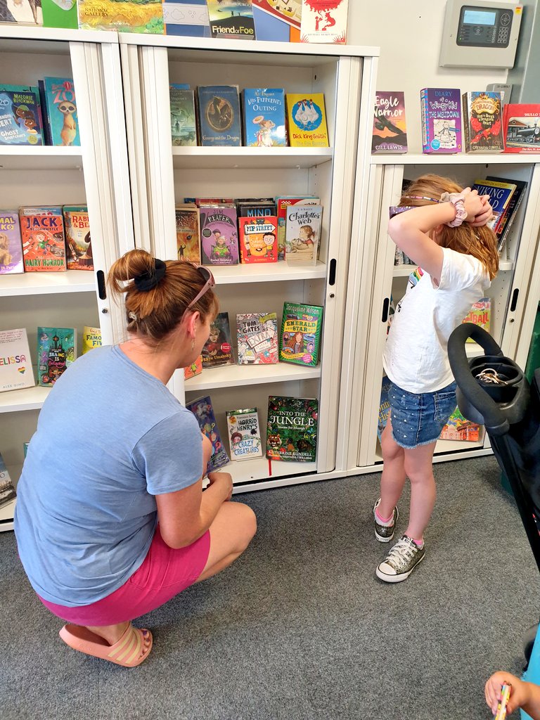 WmPowell2021's tweet photo. Great to see #TalgarthCommunityLibrary so busy this week - still plenty of time to sign up to the #SummerReadingChallenge2022 for kids of all ages. Do so online ⤵️ https://t.co/hUSW1ztW5J or call in Tuesday 2 - 5pm or all day Wednesday from 10:00am #lovelibraries♥️ @Dawn_Bowden📚 https://t.co/eusJzF08c1