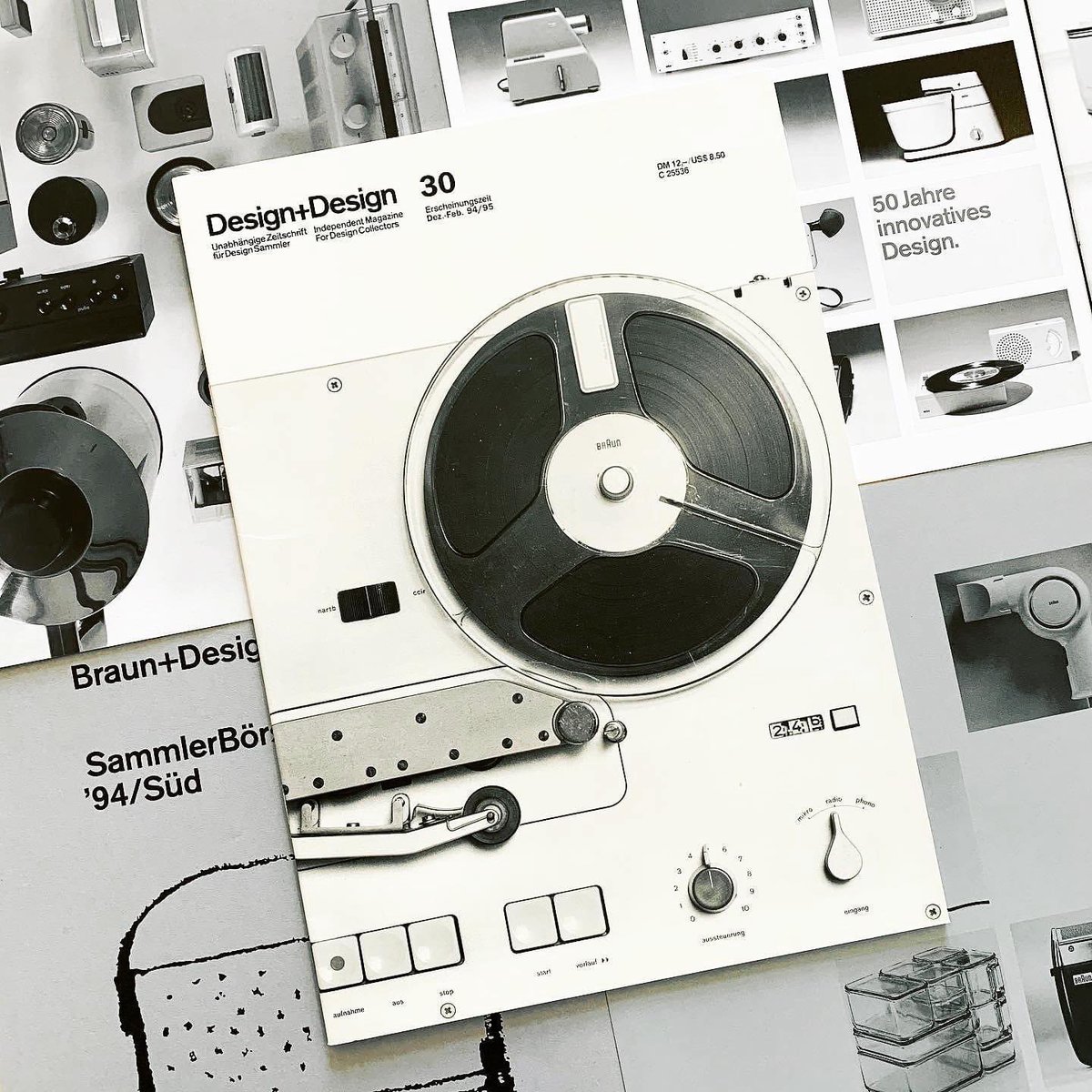 DesignReviewed's tweet photo. Braun+Design/ Design+Design, had a total of 96 issues published between 1984 – 2011
https://t.co/b6zUzs9l6X

The independent magazine was designed for Braun collectors and featured fantastic photography, industrial diagrams and articles. #braun #braundesign https://t.co/V2px4bUfGG