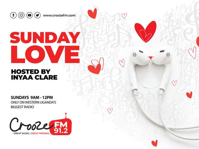 912CroozeFM's tweet photo. Spreading Love and Positive Vibes. 

ON AIR; #CFMSundayLove with @Inyaaclare https://t.co/0EN51enXQd