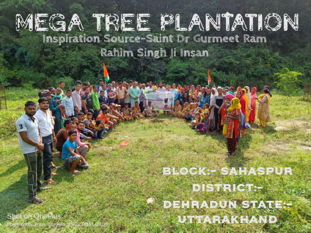 Kabir0863's tweet photo. Pollution is increasing Day by Day &amp; Its  reason is reduction of greenery But with the Inspiration of Saint Gurmeet Ram Ram Rahim ji,his followers run Mega Tree Plantation Campaign every year on this day in which millions of trees are planted &amp; are planted even today
#PlantATree https://t.co/eD0Bz4UOyk