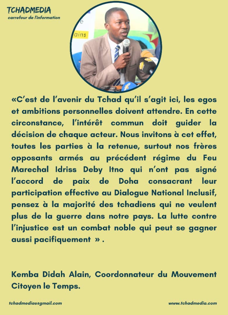 k_didah's tweet photo. C'est de l'avenir du Tchad qu'il s'agit ici, les égos et ambitions personnelles doivent attendre. 
#Tchad #DNI https://t.co/44nhlpmzUl