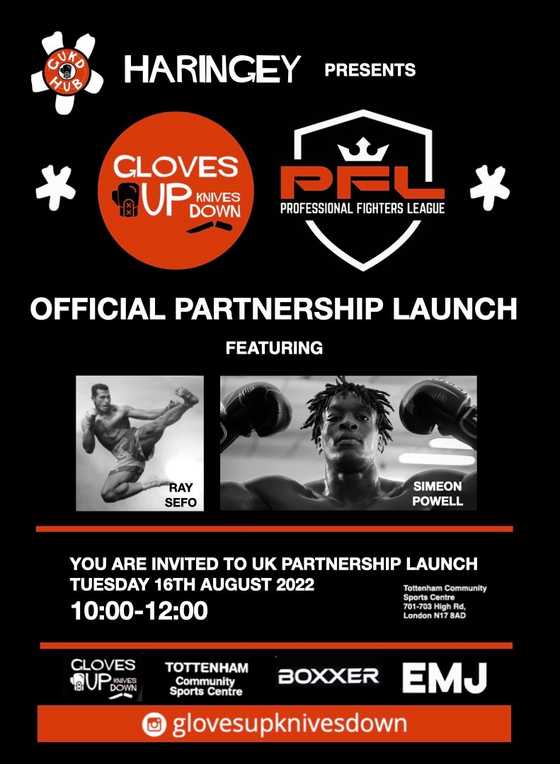 Another official partnership launch event not to be missed #BFitLadies #GlovesUpKnivesDown #TottenhamCommunitySportsCentre #boxer #martialwaytraining