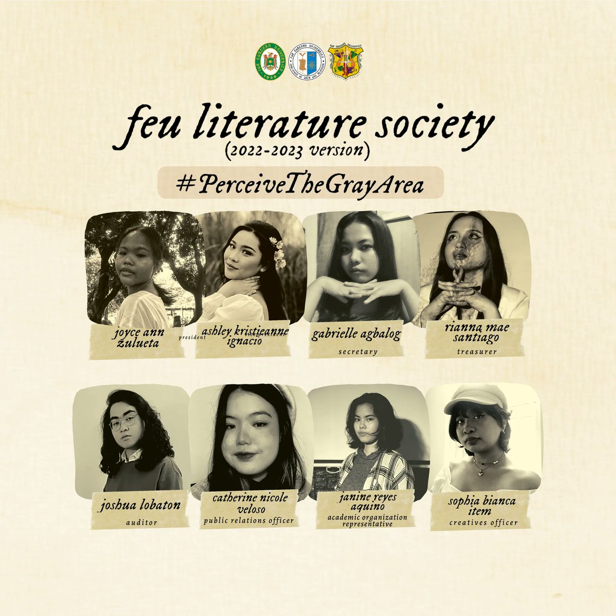 FEULitSoc's tweet photo. #PerceiveTheGrayArea
#FEULiteratureSociety https://t.co/1p1rFFMm9J