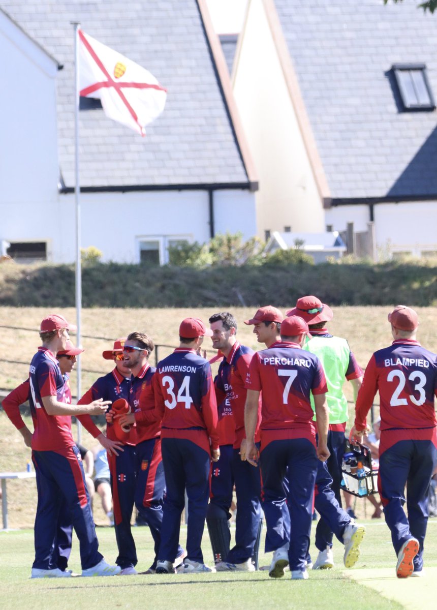 cricketinjersey's tweet photo. IT’S HERE!

The final day of @ICC Challenge League B is here and a winner will be crowned. 

The reds will do it with a win v Kenya but can still be champions if they lose and other results go our way.

Grainville. 11am. Support the boys! 🇯🇪 https://t.co/0FsWgTx6Aa