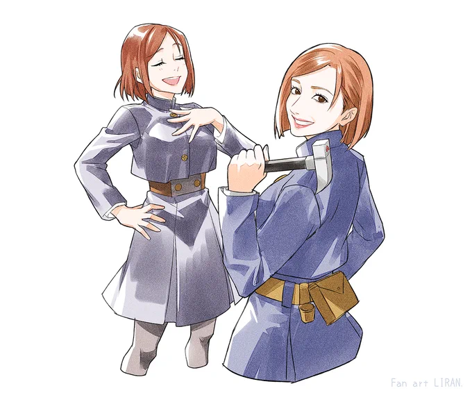 じゅじゅステファンアート③釘崎野薔薇&豊原江理佳さん #じゅじゅステ 
