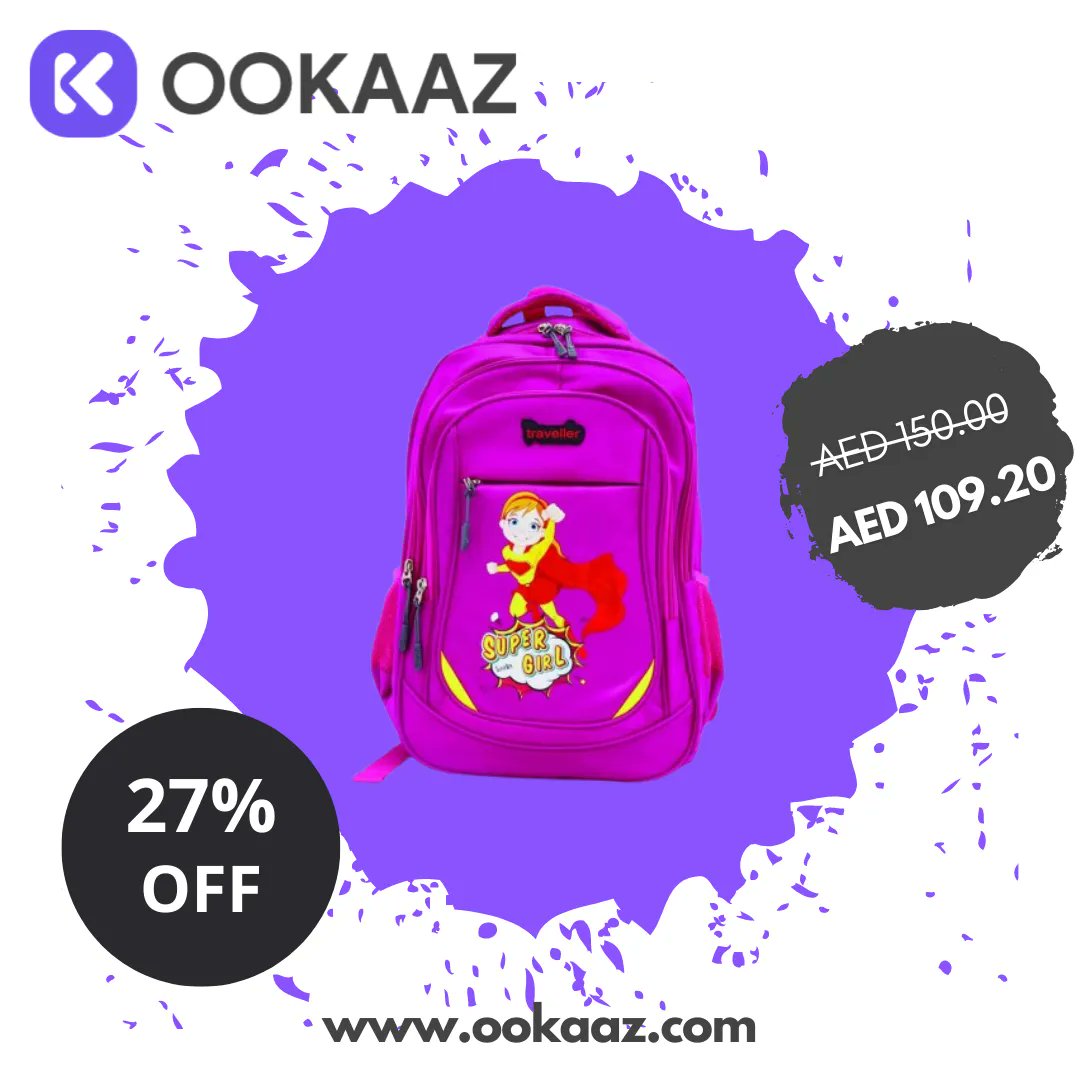 get 27% off on SCHOOL BAG 17.5 on ookaaz.com 
SCHOOL BAG 17.5 buff.ly/3QvRuGS 
.
.
.
#uaeschool  #uaeschools  #uaeschoolscup  #dubaischool  #dubaischools #uaelife #dxblife #dubaigirls #dubaigirl #dubaiwomen #uaeonlineshopping #dubaionlineshopping