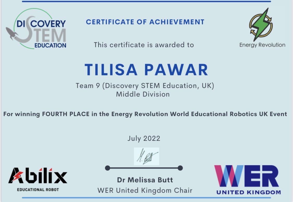 Well done to Jasmine Yau, Tilisa Pawar (from <a href="/SilverdaleSch/">Silverdale School</a> <a href="/ChorusEdTrust/">ChorusEducationTrust</a>) &amp; Archie Hurst (from <a href="/OughtibridgeP/">Oughtibridge Primary</a>) for coming 4th place in the Middle Division of the <a href="/WER_UK/">World Educational Robotics</a> Energy Revolution Event with teams from 🇬🇧 &amp; 🇲🇽 👏 🤖 💻 <a href="/ShefRobotics/">Sheffield Robotics</a> <a href="/IocSheffield/">IoC Sheffield</a> <a href="/ShfWit/">ShfWIT</a> <a href="/TheAMRC/">Advanced Manufacturing Research Centre</a> #ukmfg