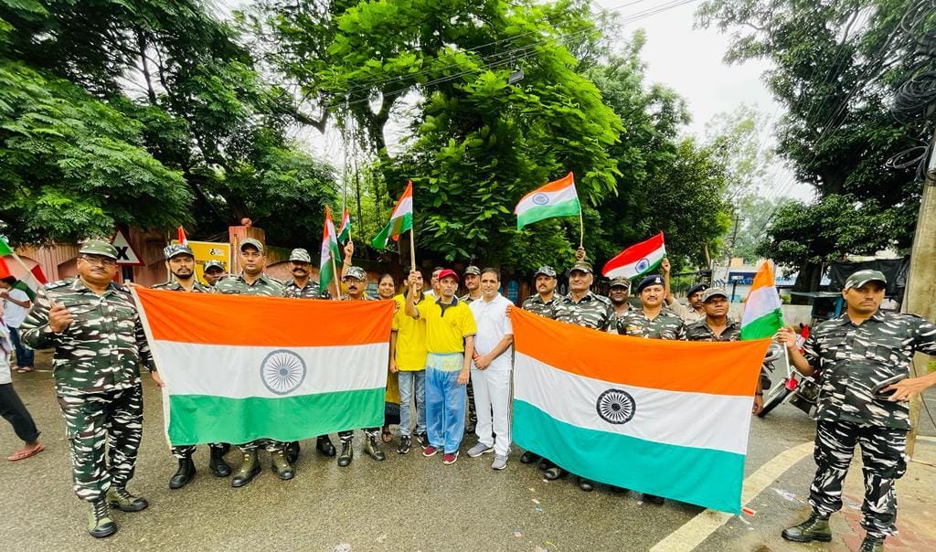 Cycle Rally  from Chas to DC Office Bokaro &amp;  Ram Mandir sec1 as a part of ongoing "Azadi ka Amrit Mahotsav , Har Ghar Tiranga Campaign".