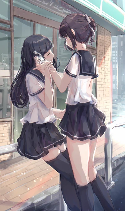 ひんやり #創作百合 