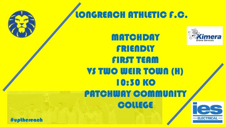 LongreachUTR's tweet photo. 🔹🔸Matchday🔸🔹
🔸🔹First Team 🔹🔸
⚽️ Vs @TwoWeir (H)
📅 14/08/22
⏰ 10:30
🏟 Patchway Community College
🏆 Pre-Season Friendly
#upthereach 🏗 https://t.co/QMcTsucwko