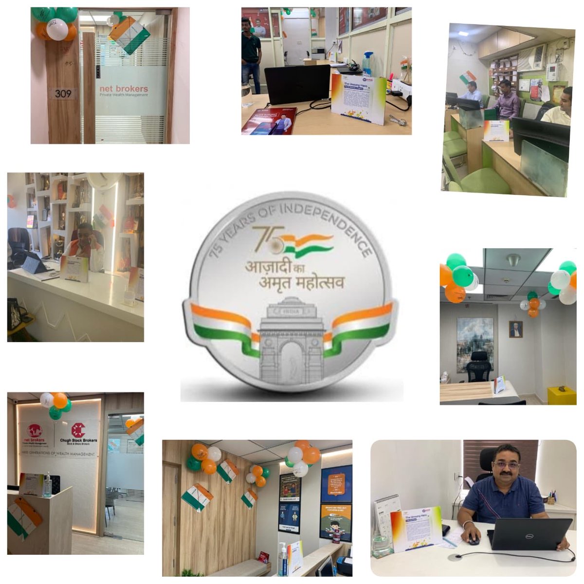 NileshShah68's tweet photo. #AzadiKaAmritMahotsav 
Celebrating #HarGharTiranga with our Partners @KotakMF in New Delhi https://t.co/swG7a9dyHN