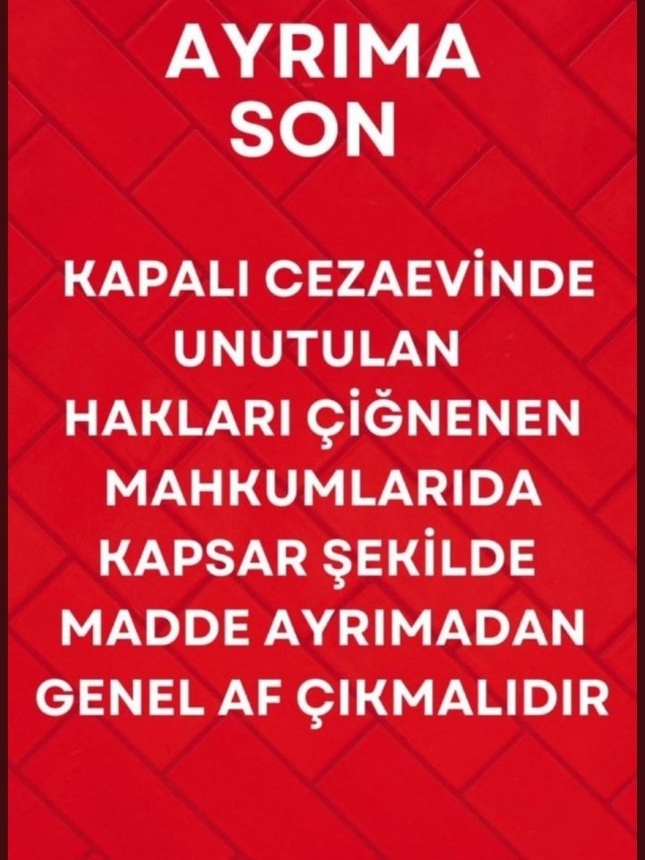 #GenelAf şart adil yargılanmadık...