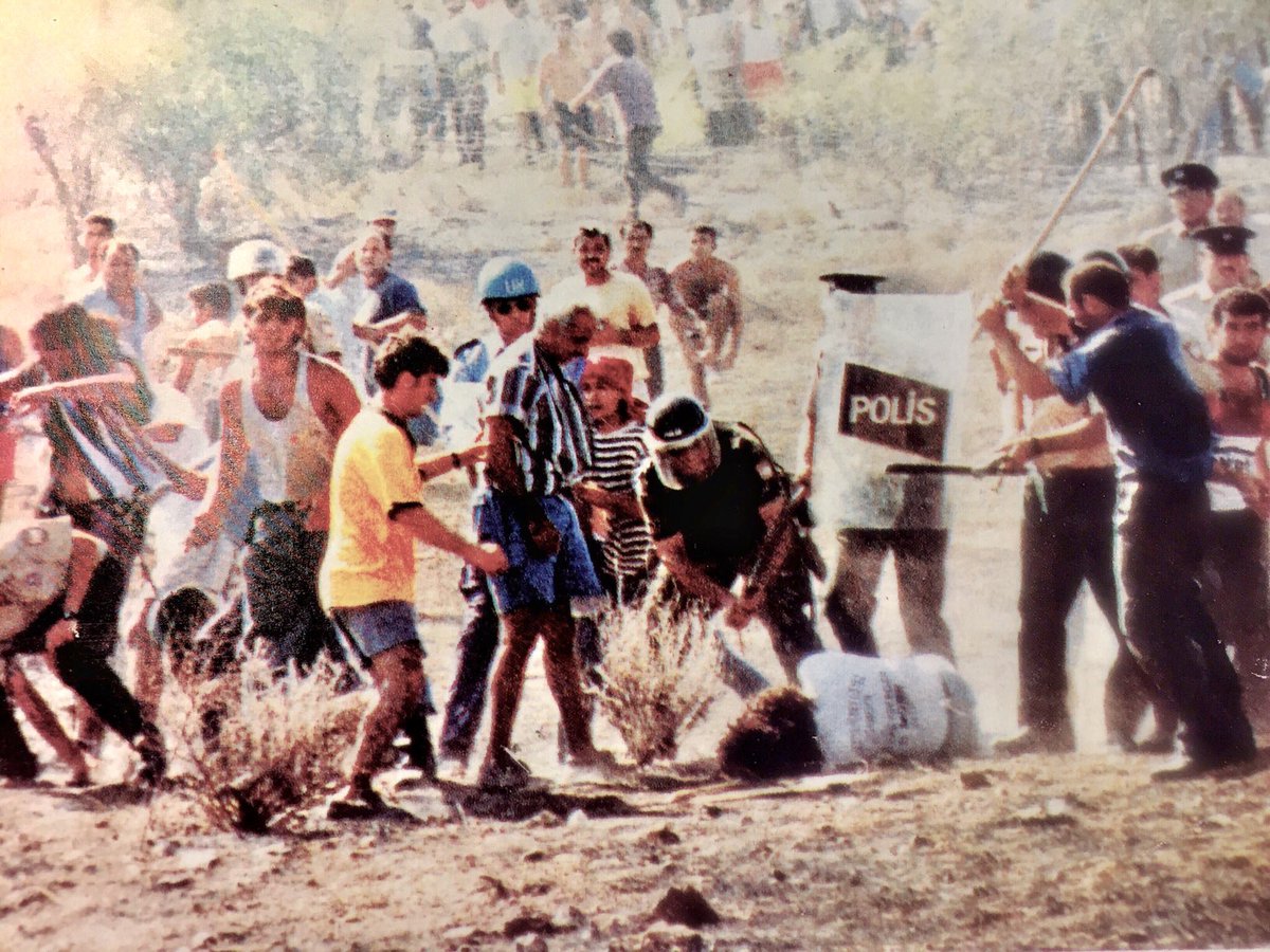 LobbyforCyprus's tweet photo. 26 years ago 11Aug1996: #TassosIsaak murdered by #Turkey’s occupation forces, #colonists, ultra-nationalists in #UN ‘buffer zone’ #Cyprus. #ECHR judgment 553: he was kicked &amp; beaten ‘on every part of his body &amp; his head with metal &amp; wooden batons’ for 5 mins. Graphic content. https://t.co/uZq0KIiLNr