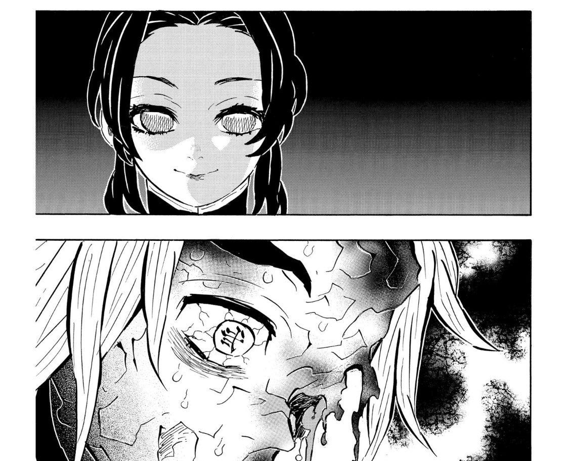 시노부는 육체가 죽은 다음 녹았고 
도우마는 녹은 다음 죽었네

서로가서로를 죽이고 녹이고 죽임 무슨 이런관계성이